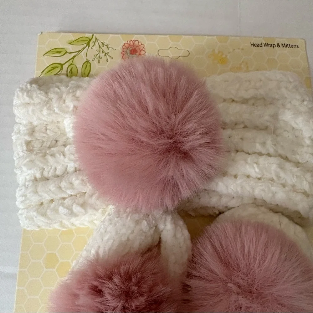 NWT….TULLABEE Head Wrap and Mittens